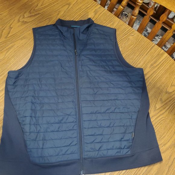 Perry Ellis Men’s Dark Blue Outdoor Vest Size 2XLT - Picture 3 of 4